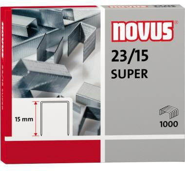 Heftklammer NOVUS 23/15 SUPER Blockhefter Stahl verzinkt 1000 St/Pack NOVUS