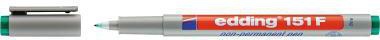 Folienstift edding 151 F 06mm grün nicht dokumentenecht EDDING