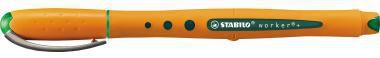 Tintenroller STABILO® worker®+ medium 05mm grün Rundspitze nicht dokumentenecht STABILO