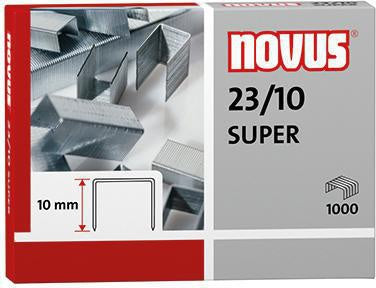 Heftklammer NOVUS 23/10 SUPER Blockhefter Stahl verzinkt 1000 St/Pack NOVUS