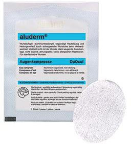 Augenkompresse aluderm® DuOcul oval Polyestervlies aluderm® DuOcul oval Polyestervlies ALUDERM