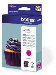 Tintenpatrone Brother Originalzubehör LC-123M ca 600 Seiten magenta BROTHER