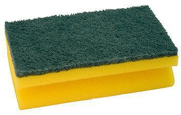 Reinigungsschwamm 15 x 9 x 45 cm (B x H x T) Polyurethan/Polyether/Nylon/Polyester gelb/grün NEUTRALWARE
