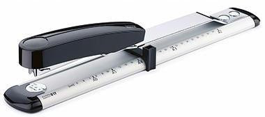 Langhefter NOVUS B 17 24/6 24/8 26/6 26/8 fest/lösbar 40 Bl (80 g/m²) Metall/Kunststoff lichtgrau/schwarz NOVUS
