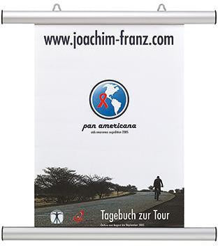 Klemmschiene FRANKEN DIN A0 inkl 2 n 2 Aufhängeösen Aluminium silber FRANKEN