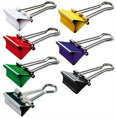 Foldbackklemmer MAUL mauly® 13mm 4mm Stahl farbig sortiert 12 St/Pack MAUL