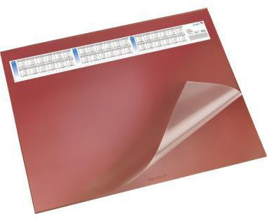 Schreibunterlage Läufür Durella DS 65 x 52 cm (B x H) mit Folienauflage Kunststoff rot LÄUFER