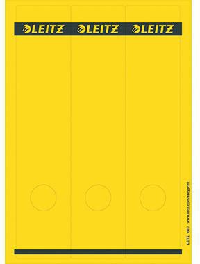 Ordnerrückenetikett Leitz breit/lang 615 x 285 mm (B x H) selbstklebend mit Griffloch gelb 75 Etik/Pack LEITZ
