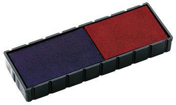 Stempelersatzkissen COLOP® E12/2 COLOP® Mini-Dater S120WD 47 x 10 mm (B x H) dokumentenecht blau/rot COLOP