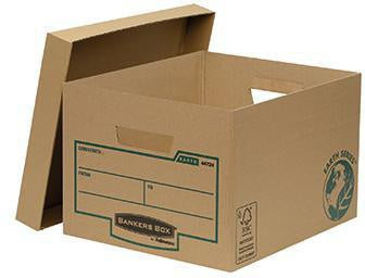 Archivbox Bankers Box® Earth Series 326 x 257 x 396 cm (B x H x T) DIN A4 mit Archivdruck Karton 100 % recycelt braun