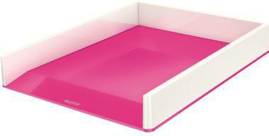 Briefablage Leitz WOW Duo Colour DIN A4 DIN C4 Folio Letter Polystyrol Farbe: pink/weiß LEITZ