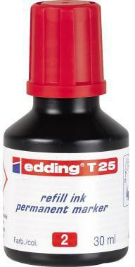 Nachfülltinte Marker edding T25 Flasche rot 30ml edding T25 Flasche rot 30ml EDDING