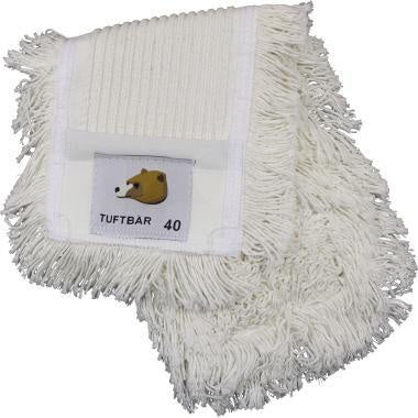 Wischmopp Tuftbär 15 x 44 cm (B x L) 50 % Baumwolle 50 % Polyester weiß NEUTRALWARE