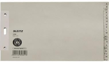 A-Z Register Leitz DIN A5 quer Überbreite Tauenpapier recycelt grau 20 Registerblätter LEITZ