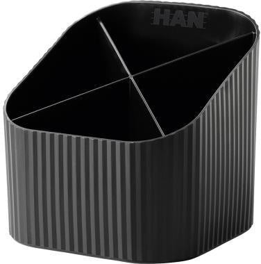 Stifteköcher HAN Re-X-LOOP 111 x 105 x 111 cm (B x H x T) Polypropylen 100 % recycelt schwarz HAN