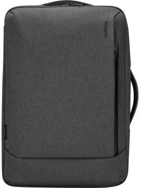 Notebookrucksack Targus Cypress Reißverschluss ZweißHauptfächer kleine Zubehörtaschen Trolleygurt Kunststoff grau TARGUS