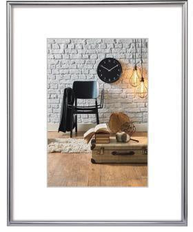 Bilderrahmen Hama Sevilla 297 x 42 cm (B x H) 18 x 24 cm (B x H) Polystyrol Kunststoff silber matt HAMA