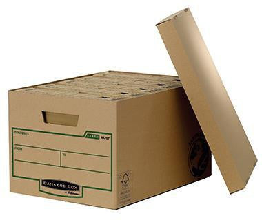 Archivbox Bankers Box® Earth Series 335 x 271 x 47 cm (B x H x T) DIN A4 mit Archivdruck Karton 100 % recycelt braun B