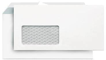 Briefumschlag Lettersafe DIN lang 220 x 110 mm (B x H) mit Fenster 80g/m² mit Haftklebung Papier weiß 500 St/Pack NEUTRALWARE