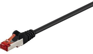 Netzwerkkabel Goobay® CAT 6 RJ45-Stecker/RJ45-Stecker 15m geschirmt schwarz GOOBAY