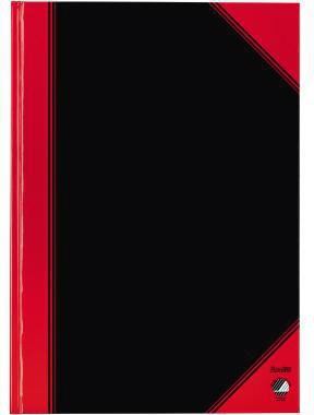 Kladde BANTEX China DIN A4 kariert schwarz/rot 96 Bl BANTEX