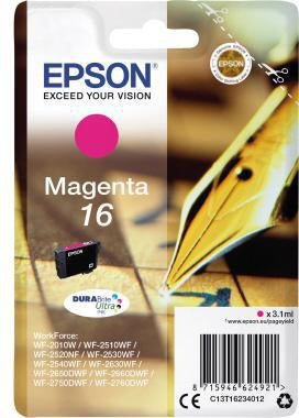 Tintenpatrone Epson Originalzubehör 16 ca 165 Seiten magenta 31ml EPSON