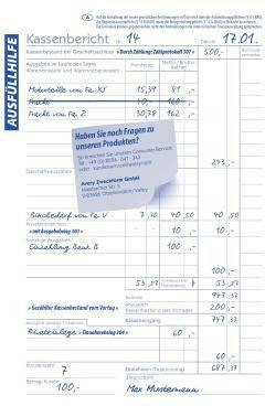 Kassenbericht Avery Zweckform DIN A5 50 Bl Avery Zweckform DIN A5 50 Bl AVERY ZWECKFORM – Ansicht 3