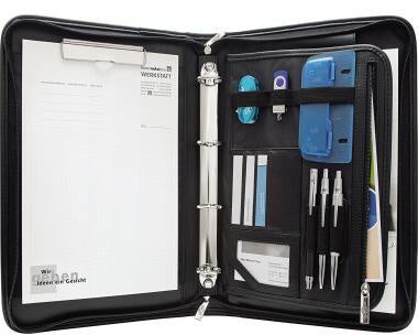 Konferenzmappe WEDO® ELEGANCE 375 x 28 x 64 cm (B x H x T) Kunstleder/Nylon schwarz WEDO