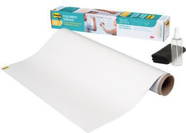 Whiteboardfolie Post-it® Flex Write 1219 x 2438 cm (B x H) blanko inkl 1 Scotch BriteT Microfasertuch Flasche mit Sprühkopf