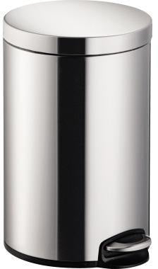Tretabfalleimer helit the silent Classic 25 x 40 cm (D H) 12l Edelstahl silber HELIT
