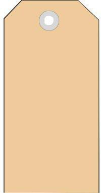 Anhängezettel HERMA 45 x 90 mm (B x H) Karton braun 1000 St/Pack HERMA