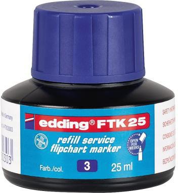 Nachfülltinte Marker edding FTK25 Flasche blau 25ml edding FTK25 Flasche blau 25ml EDDING
