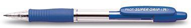 Kugelschreiber PILOT Super Grip 04mm M blau dokumentenecht Farbe des Schaftes: transparent PILOT