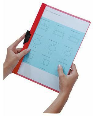 Klemmmappe DURABLE DURACLIP® 60 DIN A4 Hartfolie Farbe der Rückseite: dunkelblau Farbe der Klemme: schwarz – Ansicht 3