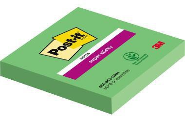 Haftnotiz Post-it® Super Sticky Notes 76 x 76 mm (B x H) immergrün 90 Bl POST-IT