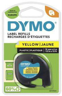 Schriftbandkassette DYMO® LT 12 mm x 4 m (B x L) gelb schwarz DYMO