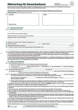 Mietvertrag RNK Verlag DIN A4 nicht selbstdurchschreibend 3 Bl RNK VERLAG