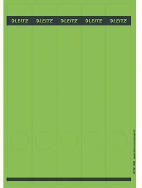 Ordnerrückenetikett Leitz schmal/lang 39 x 285 mm (B x H) selbstklebend mit Griffloch grün 125 Etik/Pack LEITZ