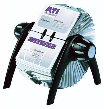Rollkartei DURABLE VISIFIX® FLIP VEGAS 104 x 72 mm (B x H) Kunststoff schwarz DURABLE