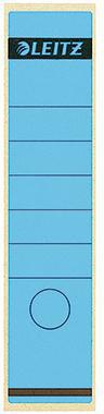 Ordnerrückenetikett Leitz breit/lang 615 x 285 mm (B x H) selbstklebend mit Griffloch blau 10 Etik/Pack LEITZ