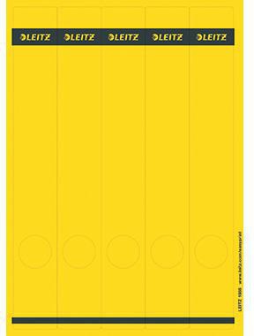 Ordnerrückenetikett Leitz schmal/lang 39 x 285 mm (B x H) selbstklebend mit Griffloch gelb 125 Etik/Pack LEITZ