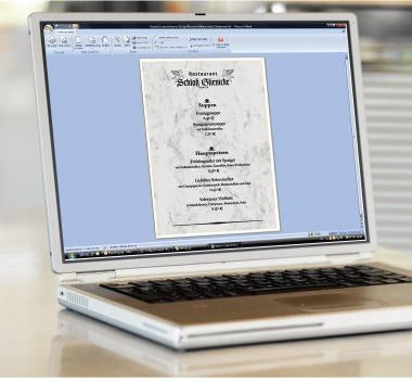 Marmorpapier SIGEL DIN A4 90g/m² Feinpapier grau 100 Bl/Pack SIGEL – Ansicht 3