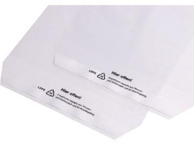 Versandtasche DIN C4 229 x 324 mm (B x H) ohne Fenster mit Adhäsionsverschluss Polyethylen transparent 100 St/Pack