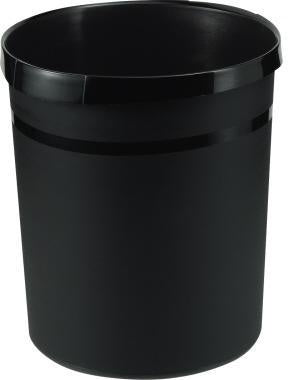 Papierkorb HAN GRIP KARMA 312 x 35 cm (D x H) 18l Kunststoff 80-100 % Rezyklat Farbe: öko-schwarz 1 Sortierfach HAN