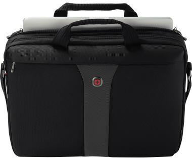 Notebooktasche Wenger LEGACY Slimcase Außenmaße: 44 x 34 x 8 cm (B x H x T) Nylon/Polyester schwarz/grau WENGER – Ansicht 3