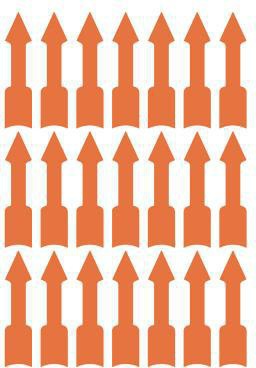 Hinweißetikett Avery Zweckform 39 x 9 mm (B x H) Papier leuchtorange 63 Etik/Pack AVERY ZWECKFORM