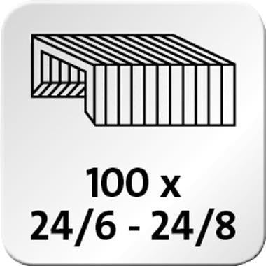 Heftgerät NOVUS B 4FC re+new 24/6 24/8 26/6 26/8 fest/lösbar/nageln 50 Bl (80 g/m²) inkl 200 Heftklammern 24/6 – Ansicht 3