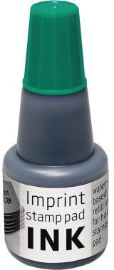 Stempelfarbe Stempelkissen Imprint grün Kunststoffflasche 24ml WITHOUT BRAND