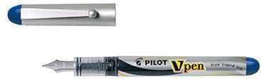 Füllfederhalter PILOT V-Pen silver M 05mm blau PILOT V-Pen silver M 05mm blau PILOT