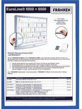 Dokumentenhalter FRANKEN Frame It X-tra!Line DIN A4 Hartfolie FRANKEN